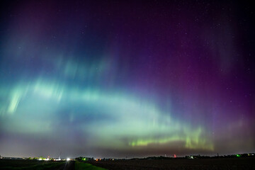 Wall Mural - Northern Lights Storm on May 11th 2024 from Iowa City, Iowa, USA. 5.11.24