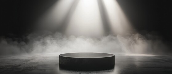 Sticker - a large, round stage with a spotlight shining on it