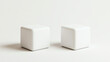 © InspirationDesign - Minimal white cubes on light background