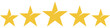 © icons gate - Feedback five stars icon, customer rating review flat vector icon , 5 star icon , customer ranking