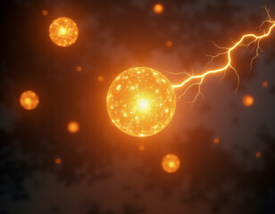 Wall Mural - lightning concept. generative ai.