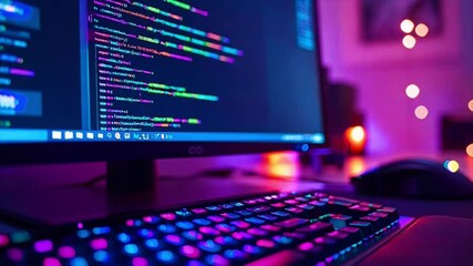 coding software on laptop screen 