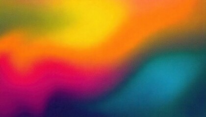 Wall Mural - vibrant grainy colorful gradient color blur effect background wallpaper
