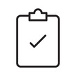 © Krupal - Clipboard check icon Simple thin outline