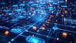 © kiatipol - Futuristic Digital Healthcare Network with Glowing Blue Connections and Technical Patterns