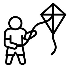 Poster - Kite Flying Icon