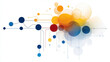 © Worakit - Dynamic abstract design featuring colorful circles and lines, representing data flow and connectivity. This vibrant illustration evokes sense of innovation and technology