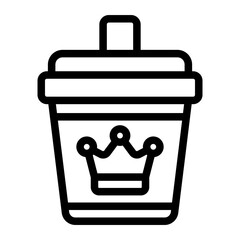 Sticker - Drink Merchandise Line Icon