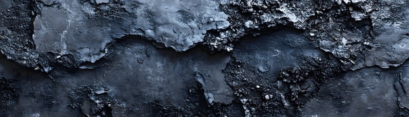 Wall Mural - Cracked and Weathered Dark Blue Surface