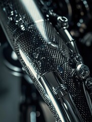 Leinwandbilder - Exploring the intricate design of a modern prosthetic leg highlights its advanced materials and engineering for enhanced mobility. Generative AI