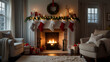© Arief - Cozy Christmas scene in a child's room, showing festive Christmas stockings hanging by the child's bed