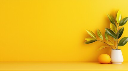 Wall Mural - A bright light yellow background with soft gradients, perfect for adding a touch of warmth and cheerfulness to seasonal promotions, invitations, or branding projects.