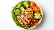 © matoya - Grilled Chicken and Vegetable Salad in a Bowl