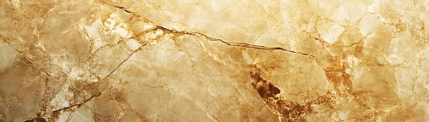 Wall Mural - Abstract Close-Up of Veined Brown and White Marble