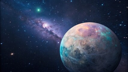 Wall Mural - Ethereal Celestial Body with Iridescent Glow, galaxy, shimmering, heavenly