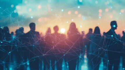 Poster - Businesses cultivate strategic networking skills among diverse professionals for enhanced growth opportunities