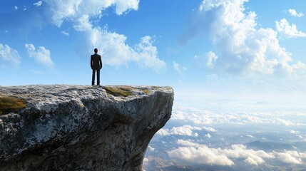 Poster - Business leaders inspire growth by embracing a visionary mindset for self-improvement and success