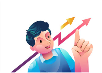 Wall Mural - digital marketing concept illustrations. modern flat design illustration of data analysis.