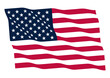 © Knut - flapping flag of united states of america