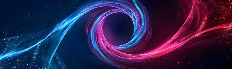 Wall Mural - neon symbol loop sign light background 3d line abstract infinite glow digital blue shape concept ico
