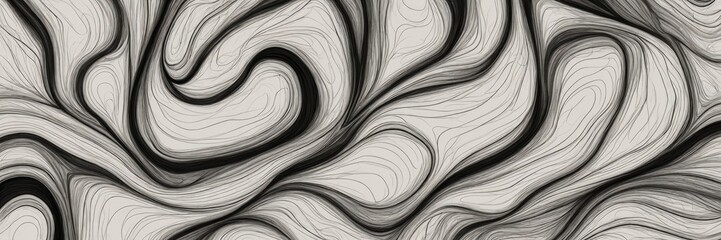 Abstract organic Black lines illustration wallpaper background