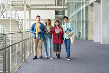 Poster - global, student, group, university student, foreigner, japanese, asian, international student, studying abroad, campus, university, friend, multinational, african, international, diversity, inclusion,