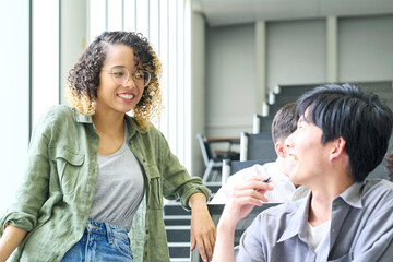 Poster - student, university student, class, study, international student, studying abroad, friend, global, international, japanese, asian, foreigner, multinational, diversity, inclusion, multiracial, multi ra