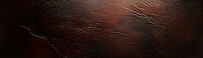 Wall Mural - A Close-Up View of Distinctive Brown Leather Texture