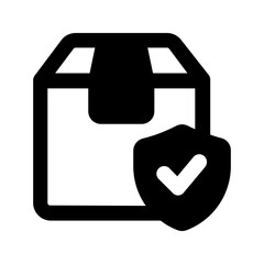 Poster - delivery insurance glyph icon