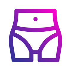 Sticker - belly gradient icon