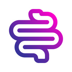 Sticker - intestine gradient icon