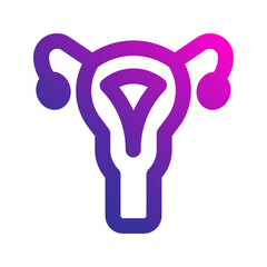 Poster - uterus gradient icon