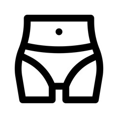 Poster - belly line icon