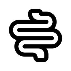 Poster - intestine line icon