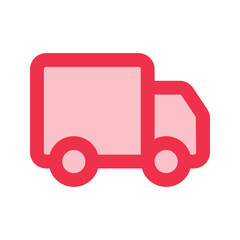 Wall Mural - delivery truck outline fill icon