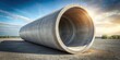 © Watcharapon - Industrial concrete pipe for sewer , infrastructure, construction, sewage, pipeline, development, utility