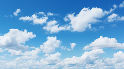 Wall Mural - sky background with tiny clouds. panorama sky background
