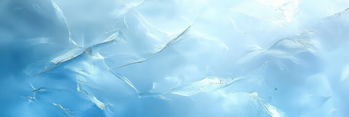 Wall Mural - Frosty Ice Texture Background for Creative Projects