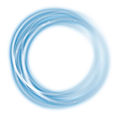 Wall Mural - neon blue light trail motion