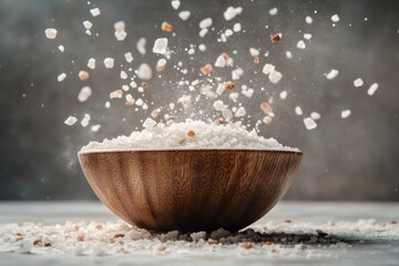 Sticker - A wooden bowl filled with plenty of sugar