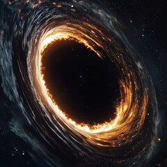 Wall Mural - Blazing black hole