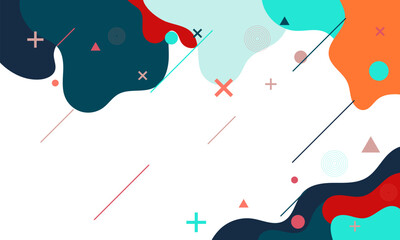 abstract geometric shapes background with white space