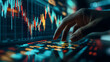 © kwangze - Close-up of a hand interacting with a digital trading interface.