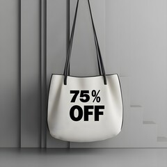  Discount label 75 percent off  for discount promotions