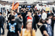 © kasto - Abstract blurred people at exhibition hall of expo event trade show. Business convention show or job fair. Business concept background