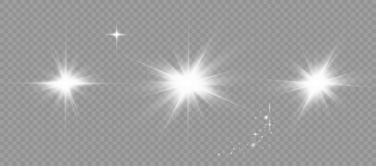 Wall Mural - dazzling flash. bright star. magic dust. brilliant vector. bright sun. glare. shining beam. rash.