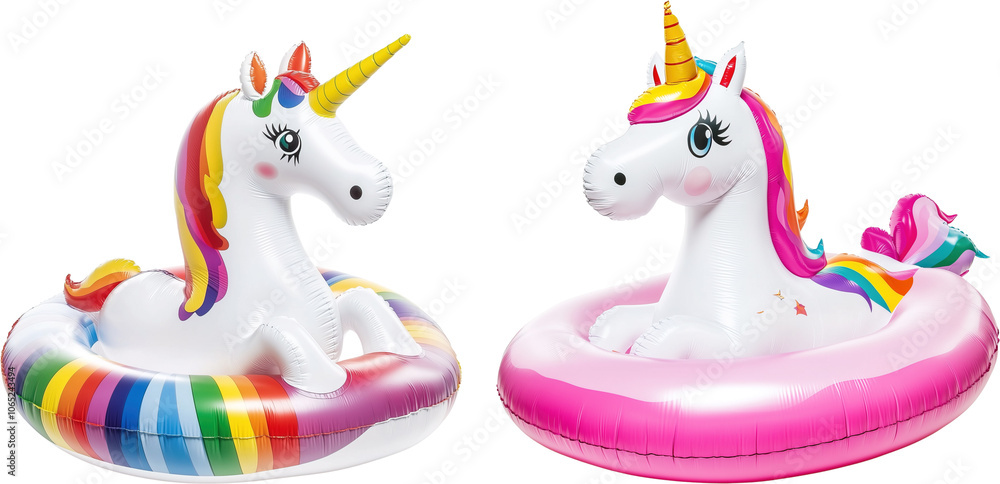 Unicorn Float Pool Villa Symbol Isolated On Transparent Background
