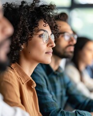 a group of diverse multiethnic business people and software developers working as a team in an offic