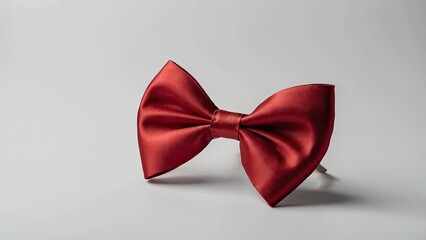 Wall Mural - PNG of a red bow isolated on a clear or white background