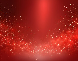 Canvas Print - Realistic vector red background. Shiny red horizontal backdrop Glittering backround.